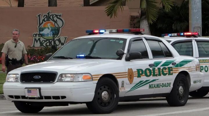 The Miami-Dade County Police Department responded to the incident. (Roberto Koltun / El Nuevo Herald / Tribune News Service via Getty Images / File)